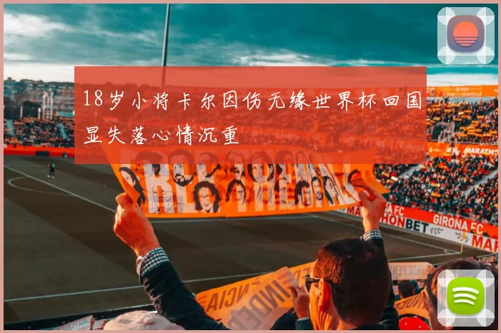 18岁小将卡尔因伤无缘世界杯回国显失落心情沉重